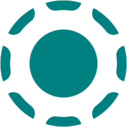 Logo du logiciel LocalSend : un point vert entouré de huit tirets verts qui forment un cercle